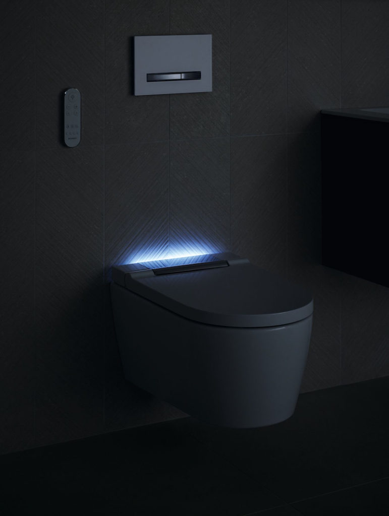 Geberit Aquaclean Sela toilet 2019 met (nacht) verlichting