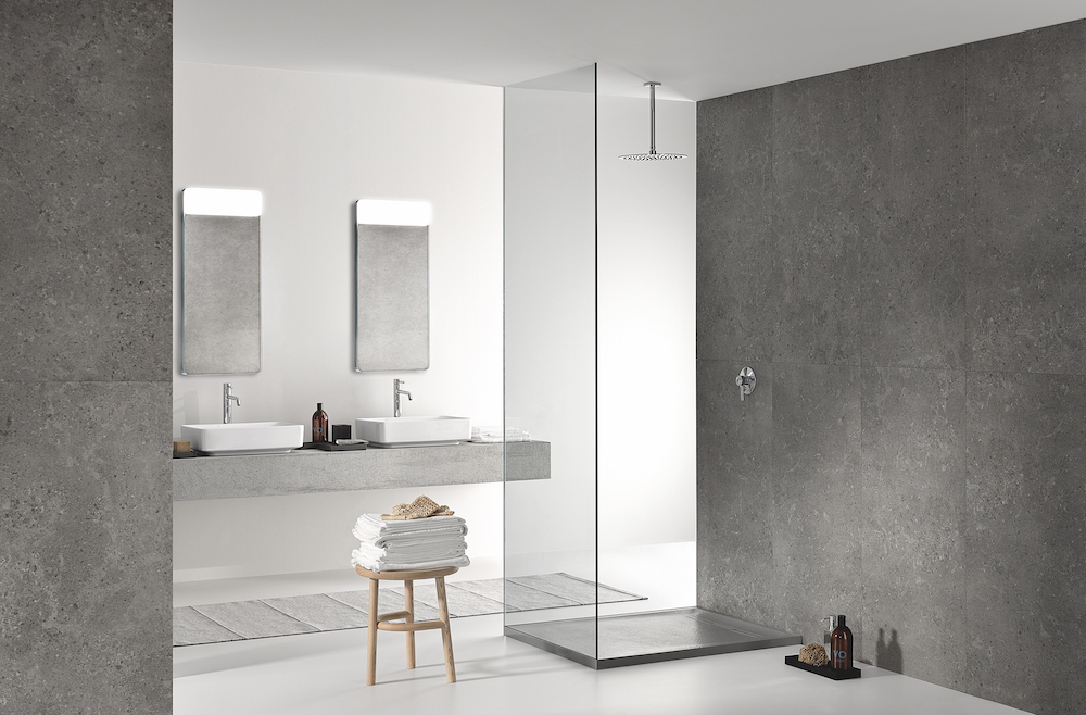 Douche inspiratie. Douchevloer Geberit Sestra. #douche #douchevloer #badkamer #inloopdouche #geberit #sestra