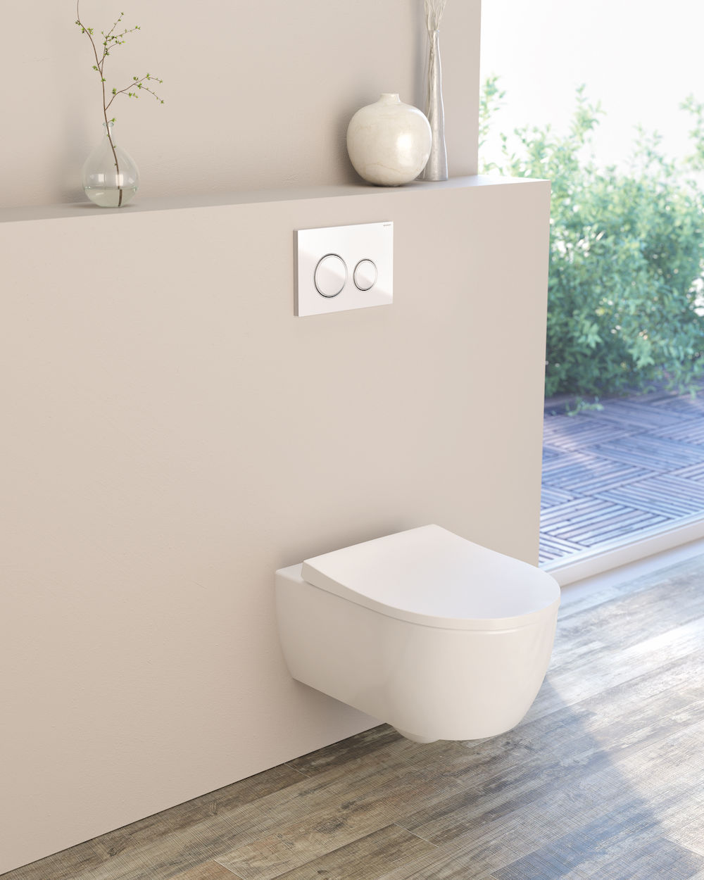 Geberit toilet met de nieuwste bedieningsplaat Sigma21 #toilet #badkamer #geberit