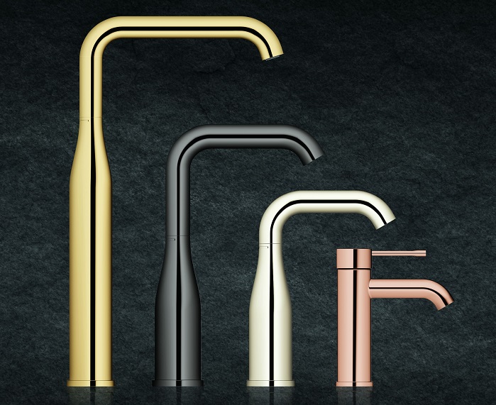 Nieuwe kranen voor de badkamer Grohe Essence Colours #design #badkamer