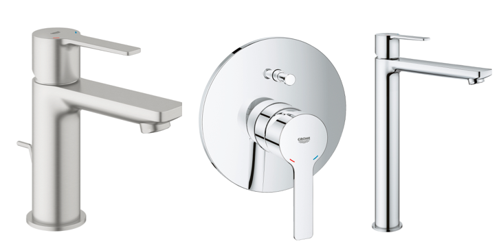 GROHE designkranen badkamer Lineare-serie #design #badkamer #kranen