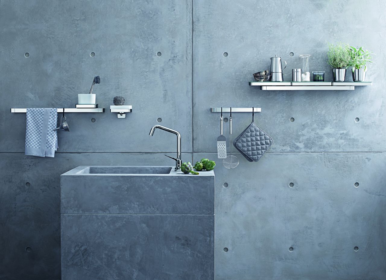 Axor Universal design planken- en accessoiresysteem voor de keuken