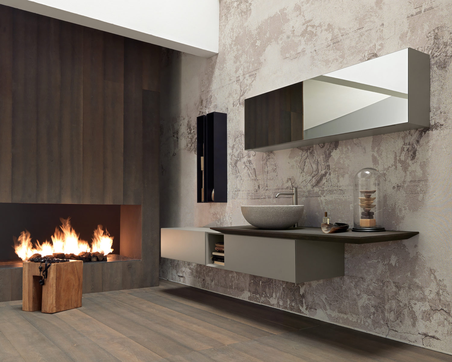 Italiaanse badkamer met design badkamermeubel Infinity van Modulnova #badkamer #badkamerinspiratie #modulnova #badkamermeubel #madeinitaly #design