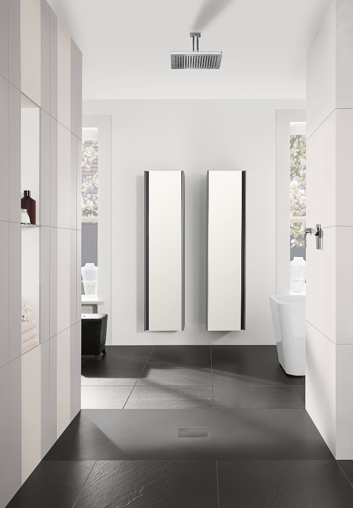 Vlakke douchevloer voor de inloopdouche Squaro Infinity van Villeroy & Boch