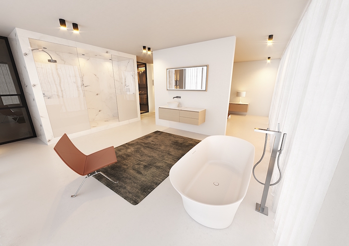 Vrijstaand bad Barca van Solid Surface. FromScratch #badkamer #badkamerinspiratie #bad