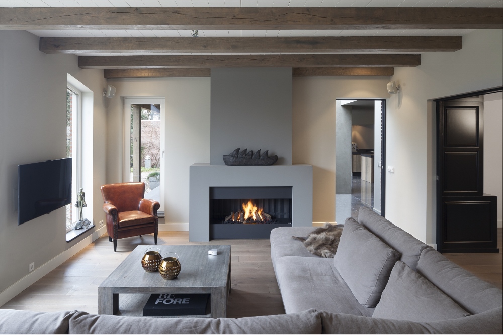10 haardenideeën waar je warm van wordt! nieuws startpagina voor ... Behang schouw woonkamer