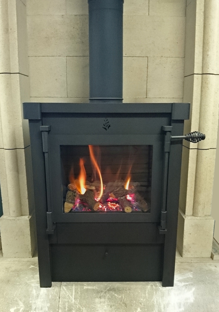 Beaufort gaskachel met de looks van een houtkachel via Anyfire