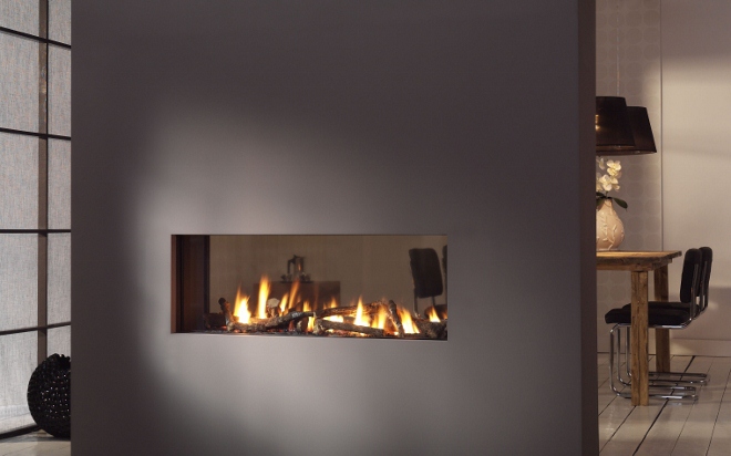 De doorkijkhaard als ruimteverdeler nieuws startpagina voor ... Woonkamer gas kachel