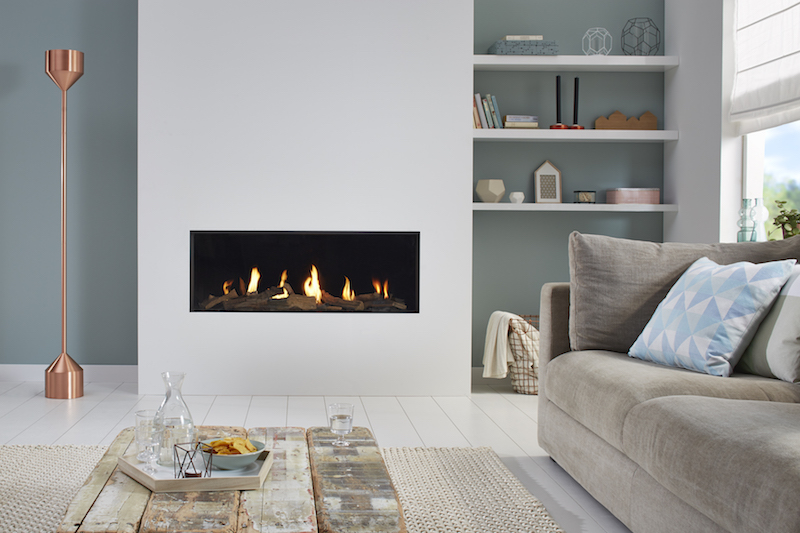 Global Fires gashaard - inbouwhaard #interieur #haard