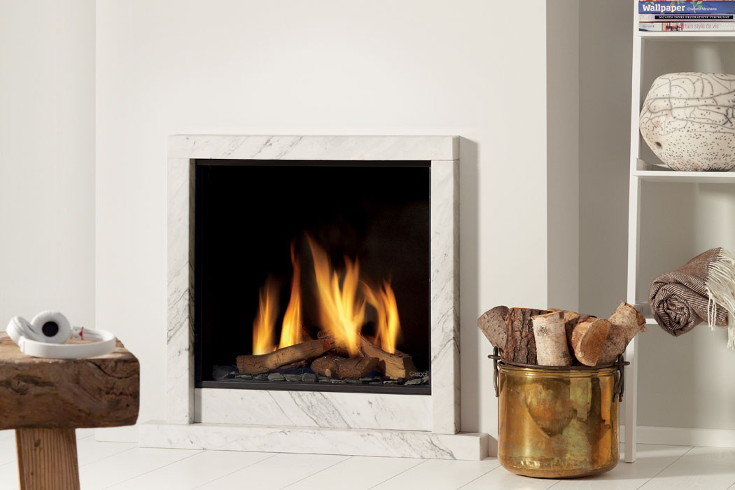 Global Fires gashaard in schouw - inbouwhaard #interieur #haard