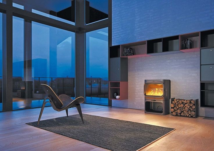 Design houtkachel F305 van Jotul