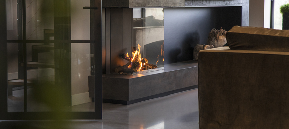 FotoHaarden inspiratie: haard met verrassende afwerking