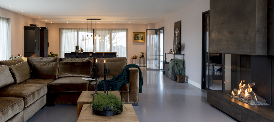 FotoHaarden inspiratie: haard met verrassende afwerking