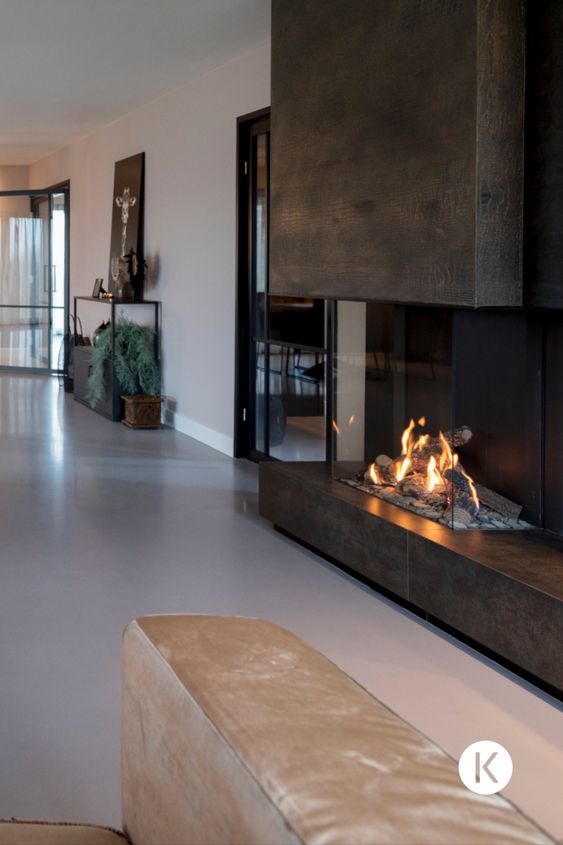 FotoHaarden inspiratie: haard met verrassende afwerking