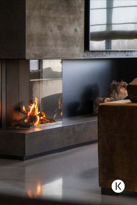 FotoHaarden inspiratie: haard met verrassende afwerking