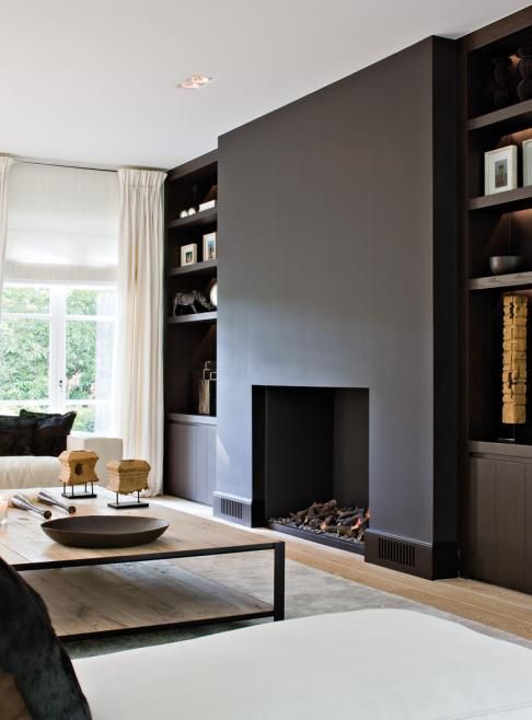 Inspirerende haarden ideeën voor het interieur nieuws ... Schouw natuursteen woonkamer