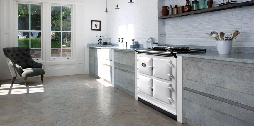 FotoHet elektrische Dual Control fornuis van AGA