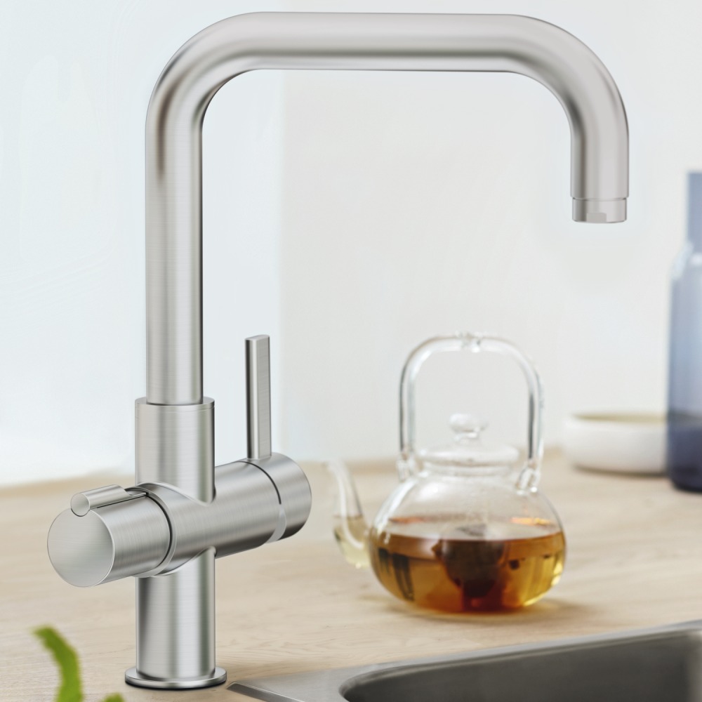 Grohe Red kokendwaterkraan met U-uitloop: koud, warm en kokendwater #keuken #grohe #kraan