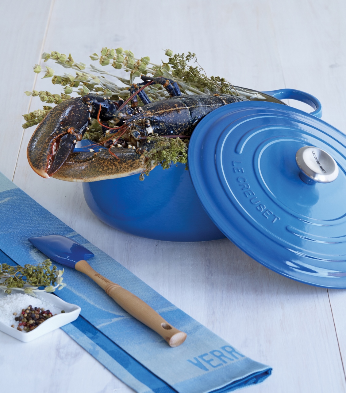 Le Creuset blauw