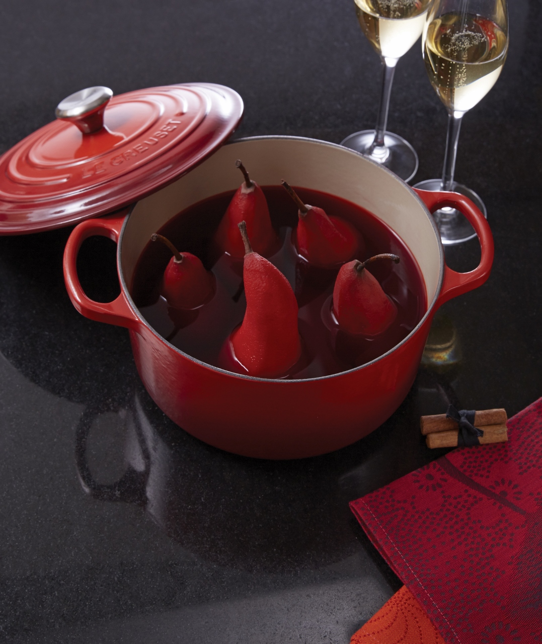 Le Creuset pan rood