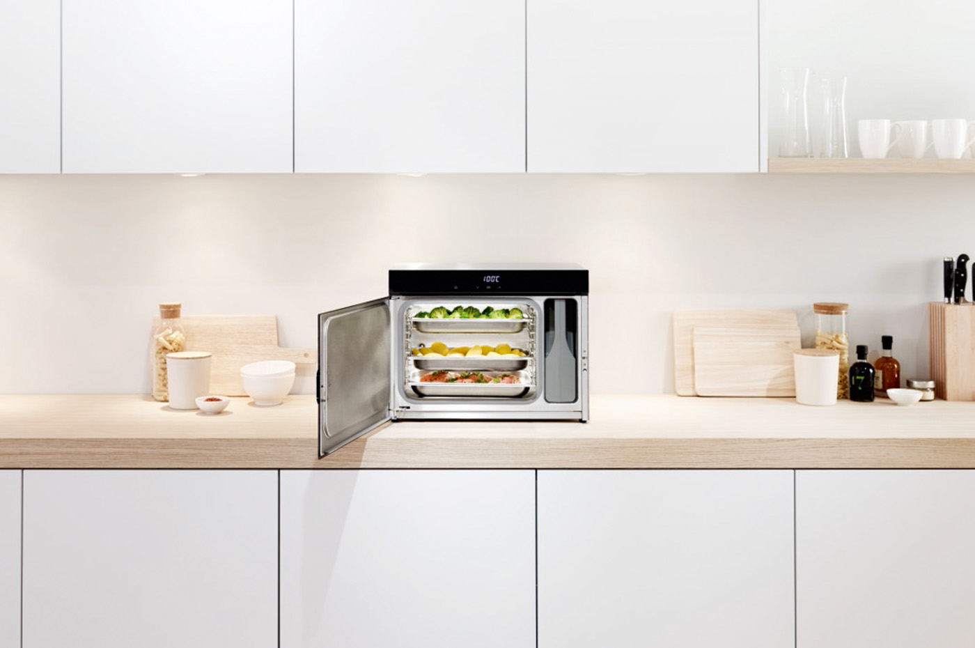 In iedere keuken past een stoomoven door deze vrijstaande stoomoven van Miele #stoomoven #miele #keuken