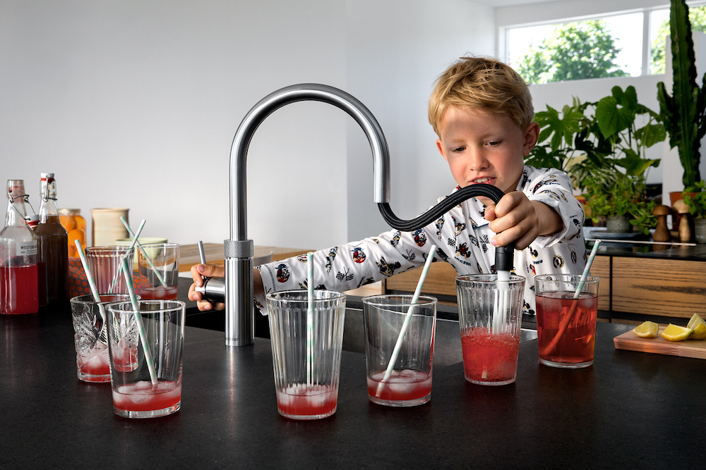 Quooker Flex kokend water kraan met flexibele uittrekslang