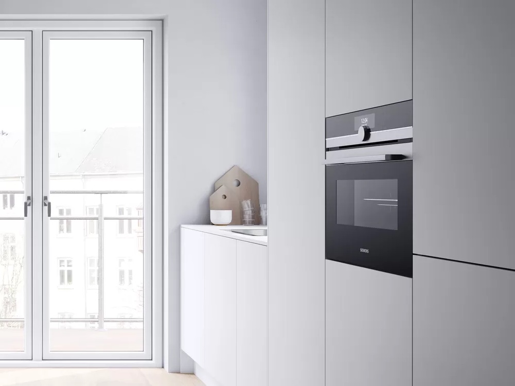 Siemens keukenapparatuur en inbouwapparatuur voor een kleine keuken #siemens #keukenapparatuur #inbouwapparatuur #keuken #oven #combioven