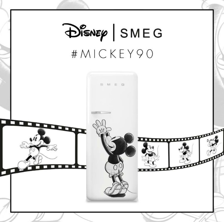 Smeg koelkast Mickey Mouse limited edition #smeglove #koelkast #smeg #disney #mickeymouse #keuken #keukeninspiratie