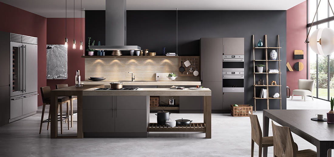 Smeg keuken met keukenapparatuur Classici #smeg #ovens #inbouwapparatuur #keukenstijl #madeinitaly