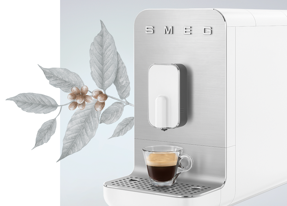 Smeg Bean to Cup automatische koffie volautomaat in 50'stijl #smeg #koffie #koffievolautomaat #keuken #keukenidee