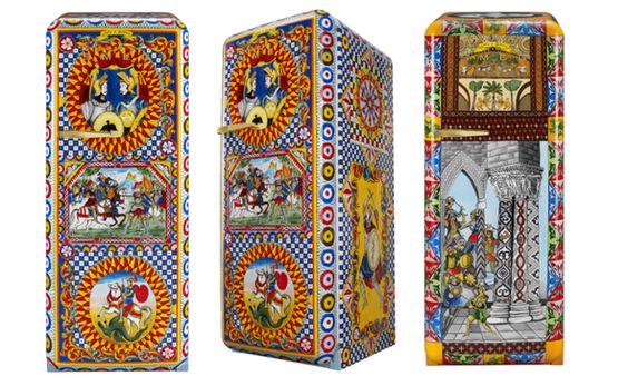 Special Edition koelkast SMEG FAB28 met ontwerp Dolce&Gabbana