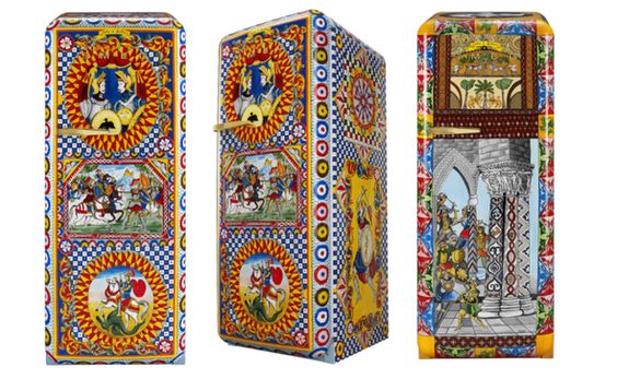 Special Edition koelkast SMEG FAB28 met ontwerp Dolce&Gabbana