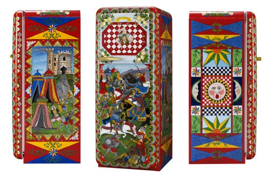 Special Edition koelkast SMEG FAB28 met ontwerp Dolce&Gabbana