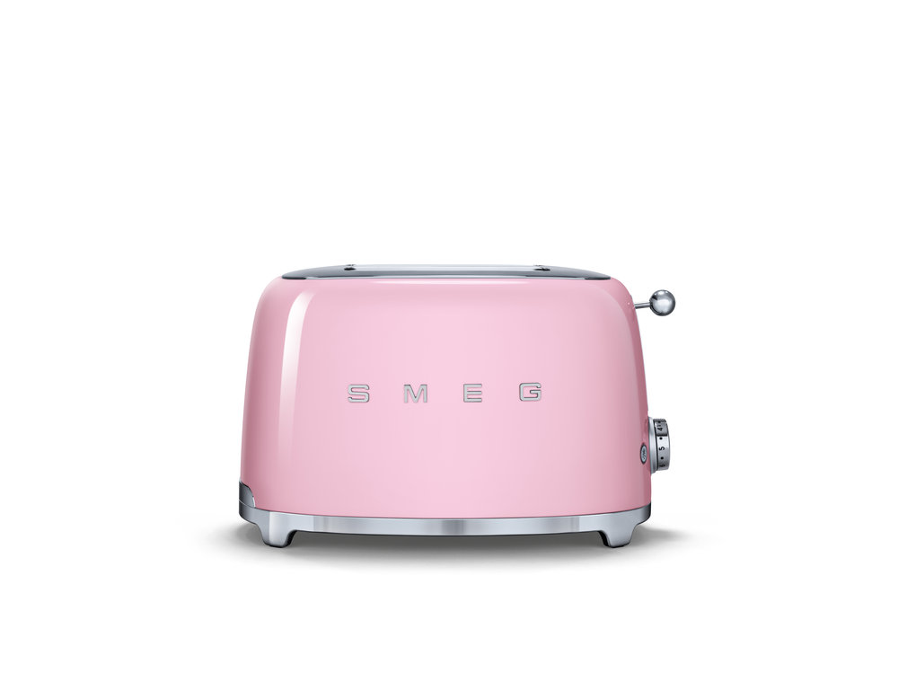 Smeg broodrooster roze jaren 50 collectie