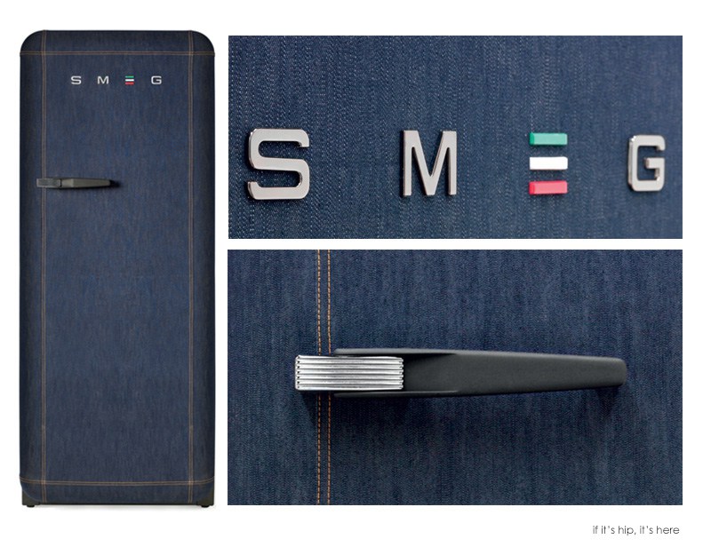 Smeg koelkast limited edition FAB28 denim in jaren 50 stijl #smeg #smeglove #keuken