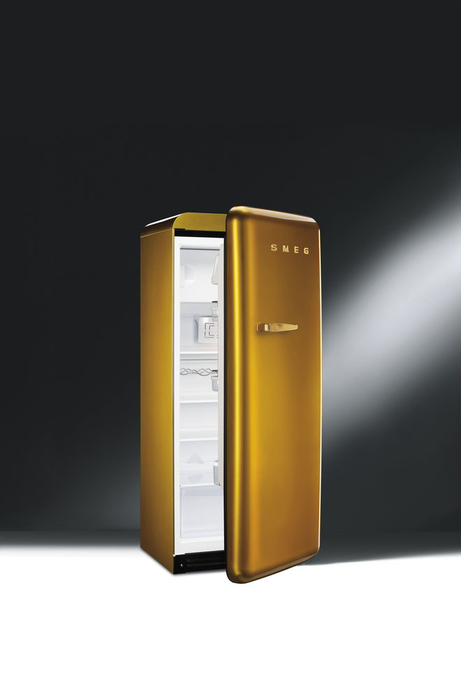 Smeg koelkast FAB28 Swarovski Gold