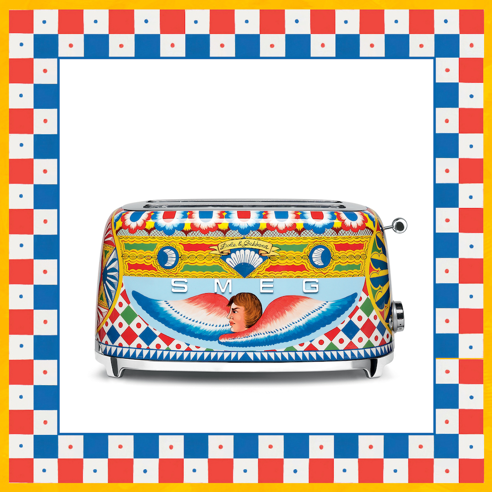 Smeg broodrooster 50's style - design Dolce&Gabbana collectie Sicily is my love #keuken #keukenapparaten #DGsicilyismylove