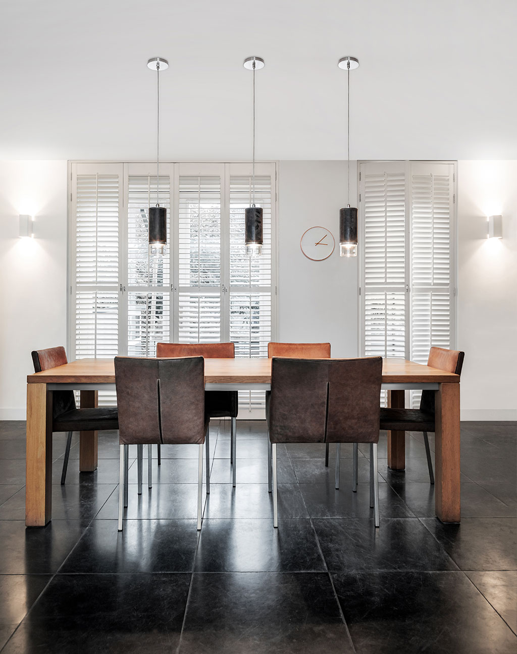 Wave dimbare design hanglampen eettafel woonkeuken #keuken #verlichting #led