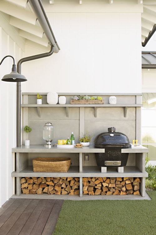 Buitenkeuken met BBQ Primo - design Eric Olsen