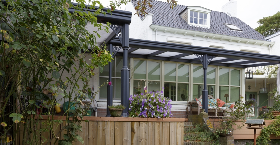 Veranda terrasoverkapping van Verano via uw-tuin.nl