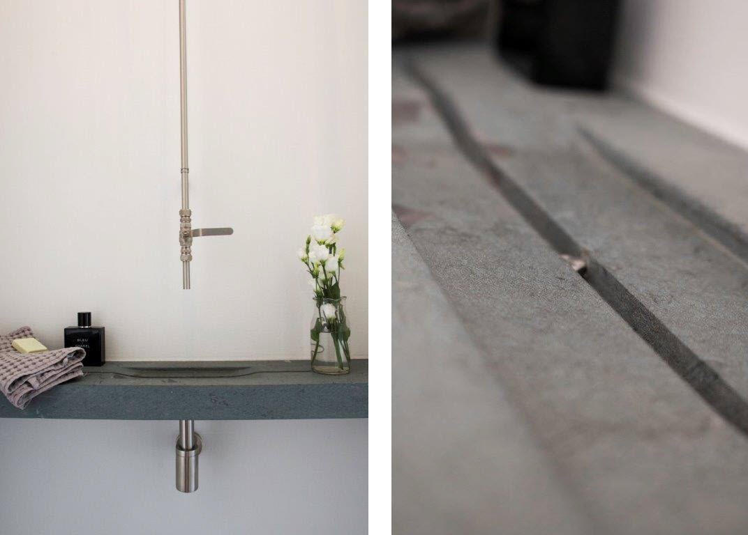 Wastafel van natuursteen - design Yannick Joosten in samenwerking met Nibo Stone