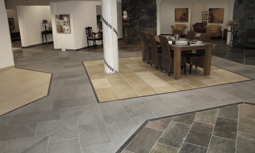 Showroom natuursteen vloeren Nibo Stone in Venlo