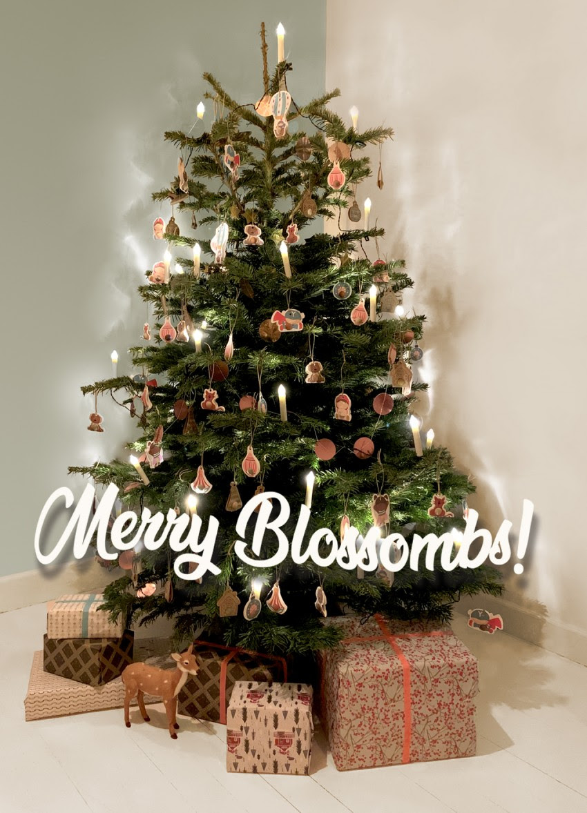 Vrolijke kerstversiering Blossombs. Ook voor de bijen #bijen #blossombs