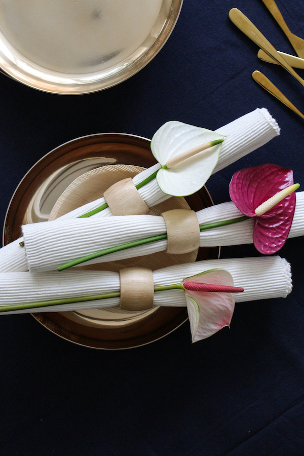 Tafeldekken met anthurium