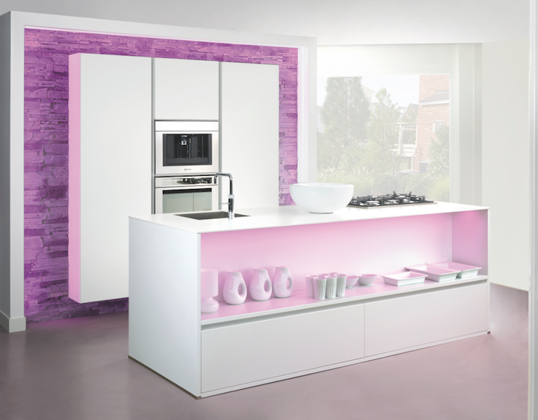 Grando keuken kleur neon roze