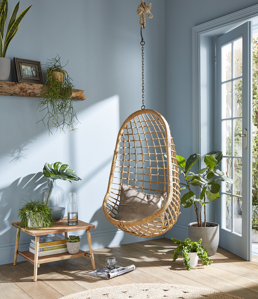 Interieurtrends: kleur van het jaar 2022 Breathe van Graham & Brown #interieurtrends #interieur #kleur #muurverf #verfkleur #trends #interieur2022