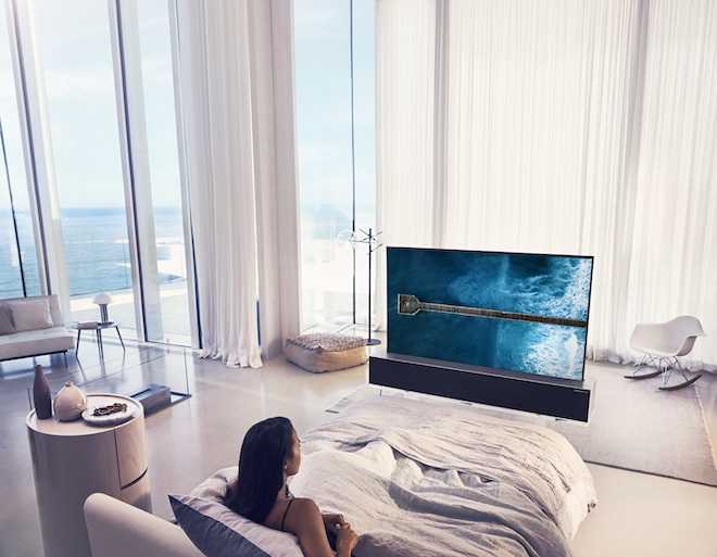 LG Signature OLED-TV oprolbare flatscreen van LG #flatscreen #gadget #tv #interieur #homeentertainment