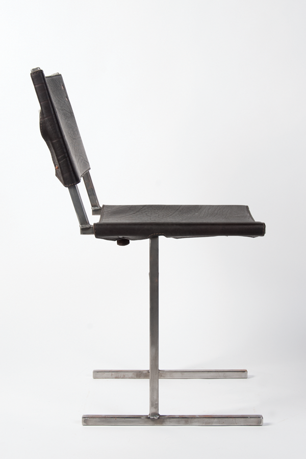 FotoMemento stoelen van leer en staal