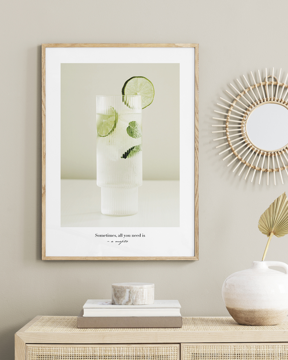 Interieur inspiratie. Groene wanddecoratie. Poster aan de muur #groen #interieur #inspiratie #poster #desenio