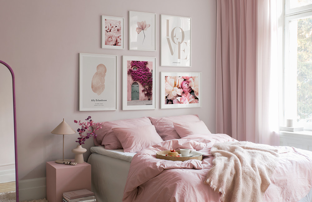 Posters in de slaapkamer #slaapkamer #decoratie #wanddecoratie #posters